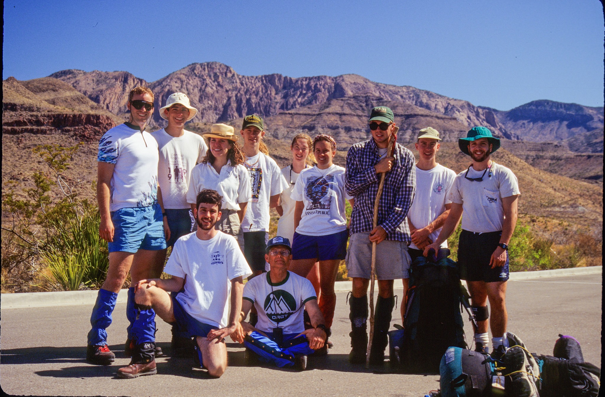ORGT Backpackers in Big Bend National Park in 1995.