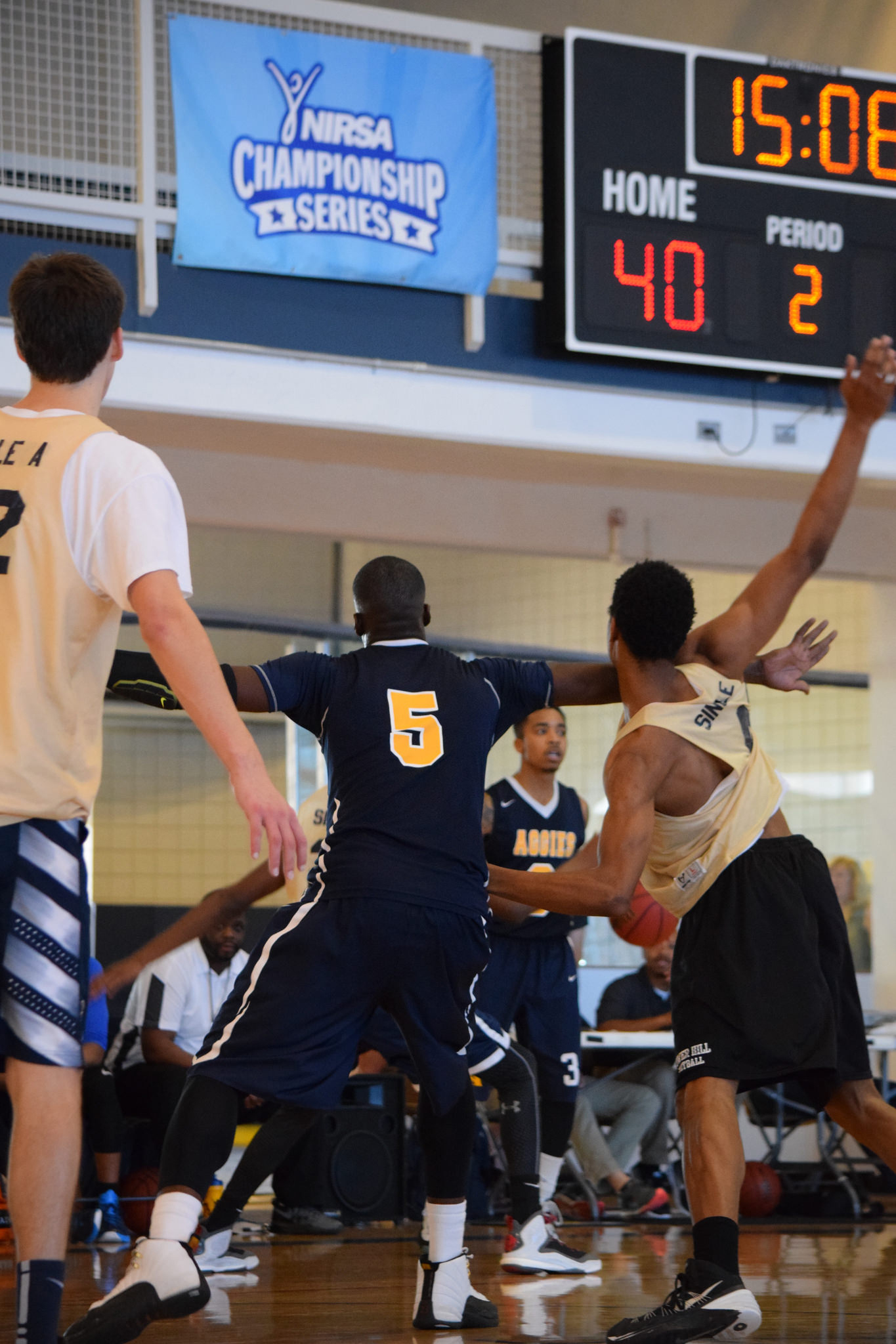 The Georgia Tech Allstars play in the championship game of the 2016 NIRSA Region II Basketball Championships.