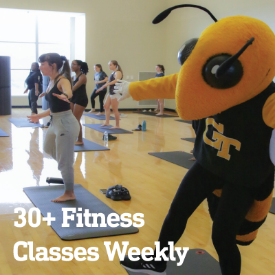 30+ fitness classes weekly